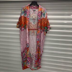 Floral Multicolor Kimono Jacket